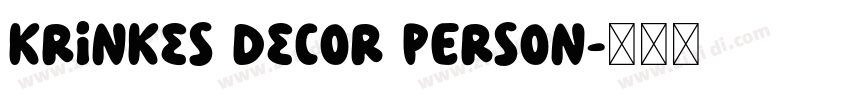 Krinkes Decor PERSON字体转换